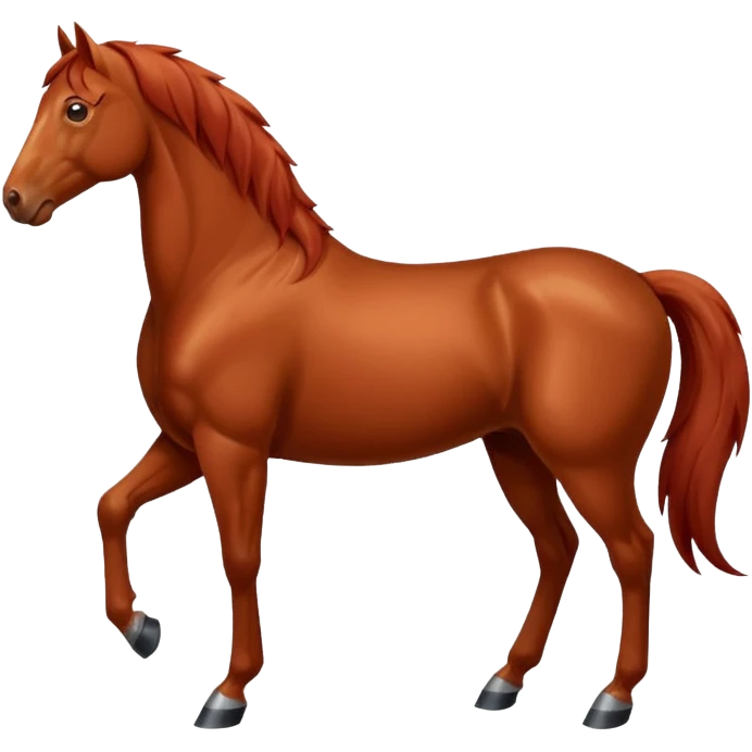 The red horse 2026 emoji