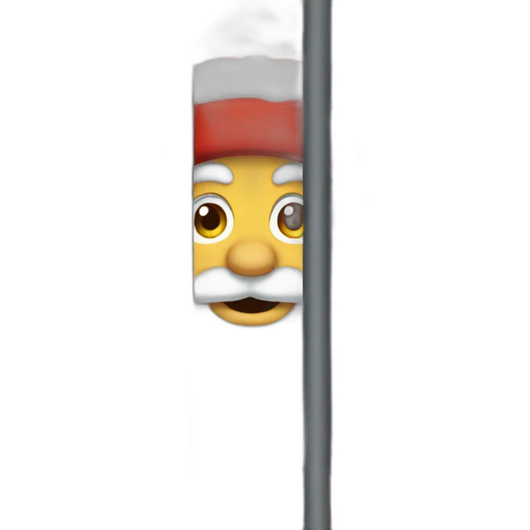 Santa behind bars emoji