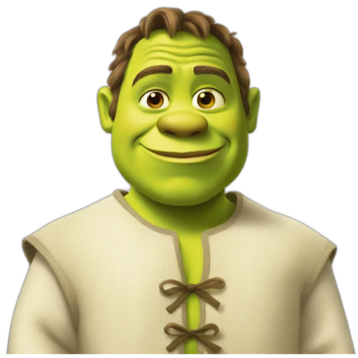 Shrek en robe emoji