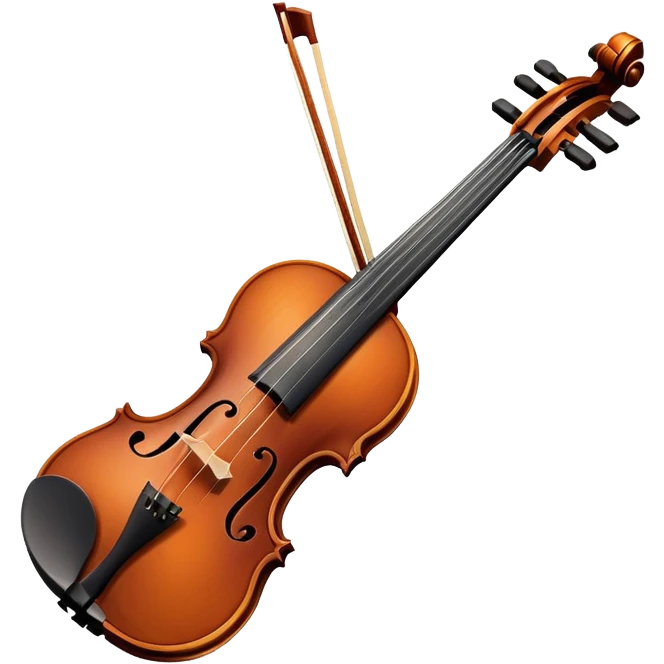 realistic violin emoji