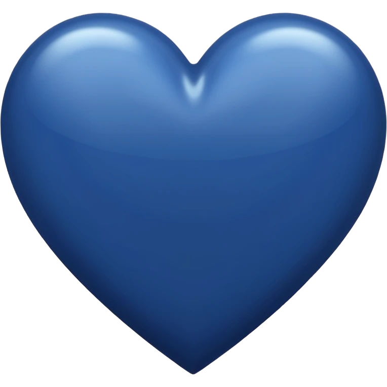Navy blue heart  emoji