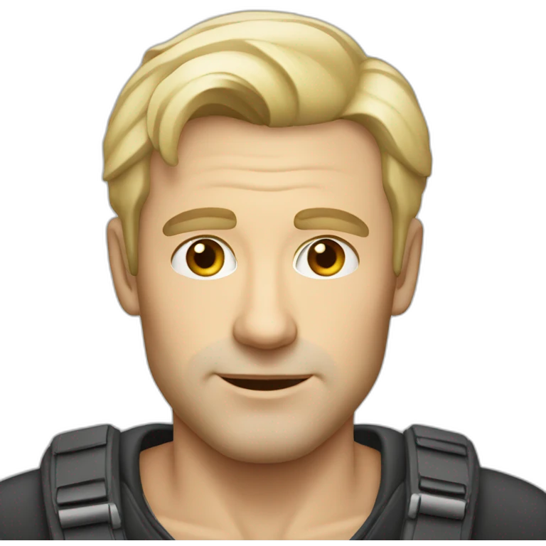 40year white blonde German man  emoji