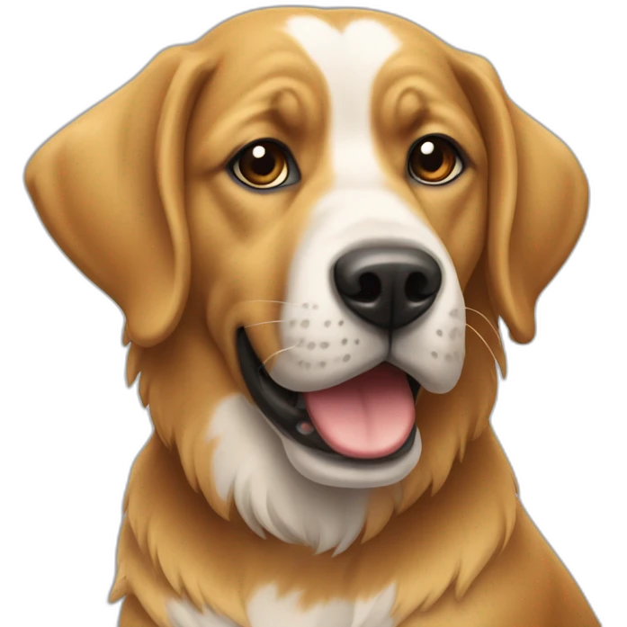 Un chien au téléphone  emoji