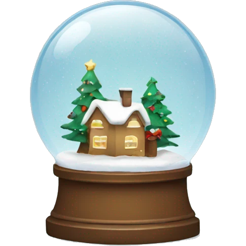 Christmas snowglobe emoji