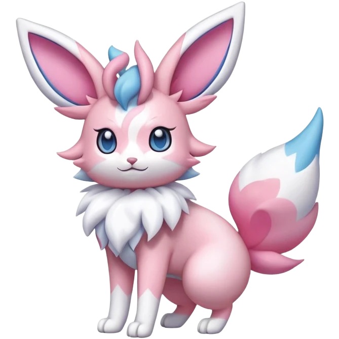 Sylveon-Delcatty-Fakémon-hybrid-creature (full body)  emoji