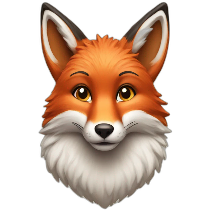 Xmas fox emoji