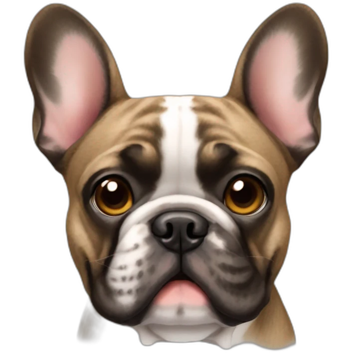 Brindle french bulldog emoji