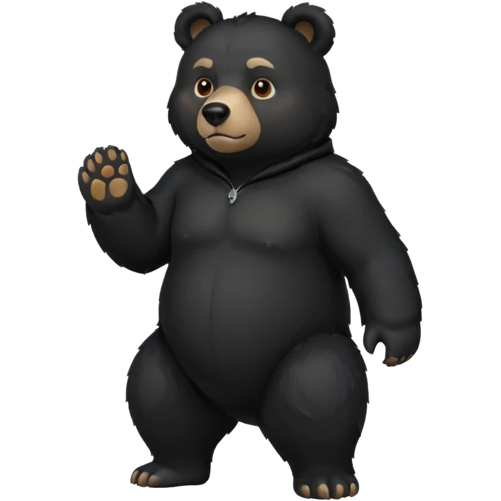 black bear emoji