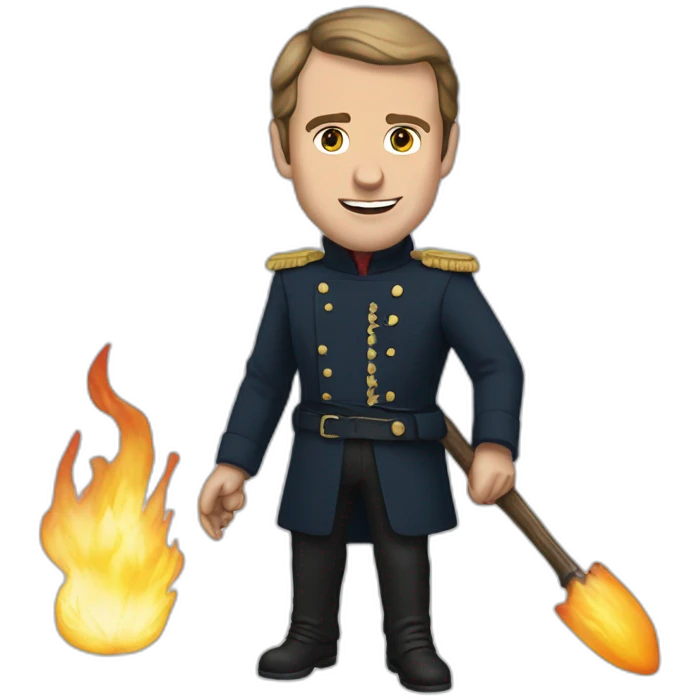 Macron en char emoji