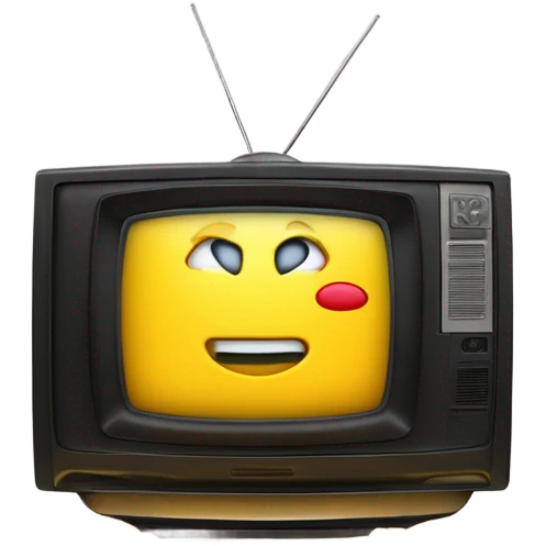 TV and gold coins emoji