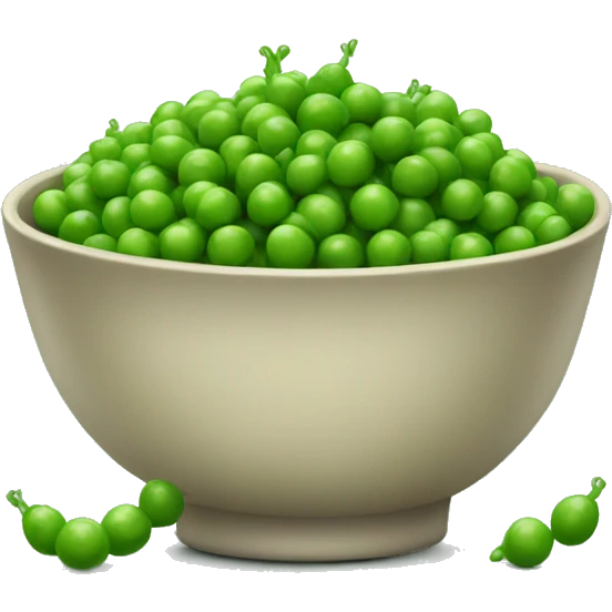 a bowl of peas emoji