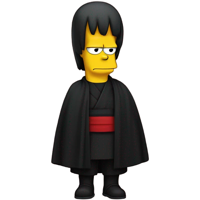 Homer Simpson but dressed like itachi from Naruto  emoji