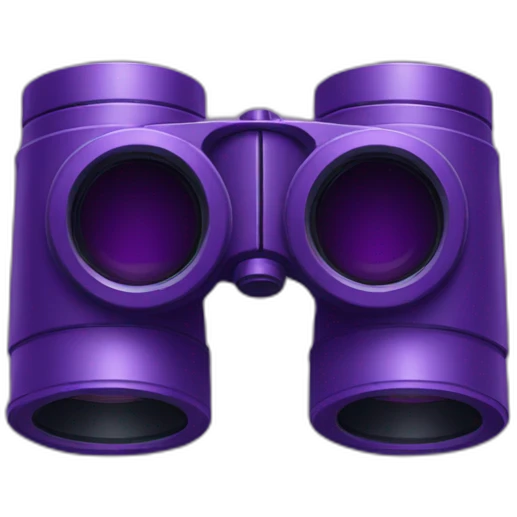 purple binoculars emoji