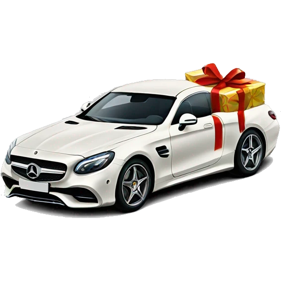 Christmas wrapped amg Mercedes  emoji
