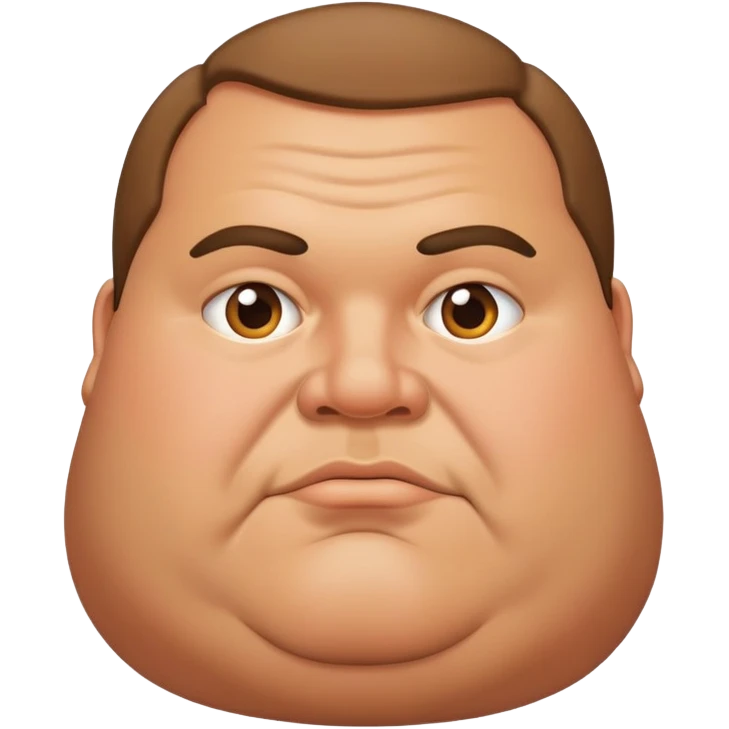 Fat man emoji