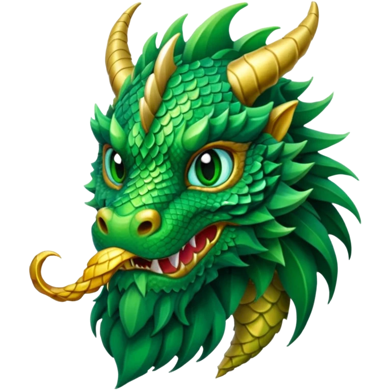 dragon with long bearded emoji