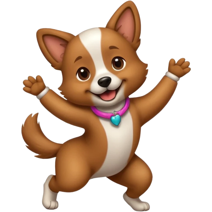 dog dancing emoji