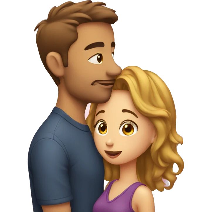 Man emoji kissing women emoji emoji