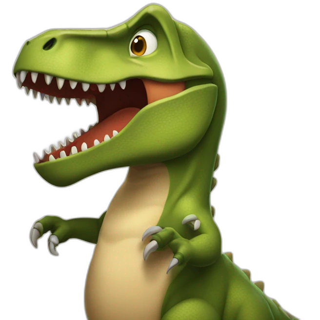 tyrannosaurus rex hug emoji