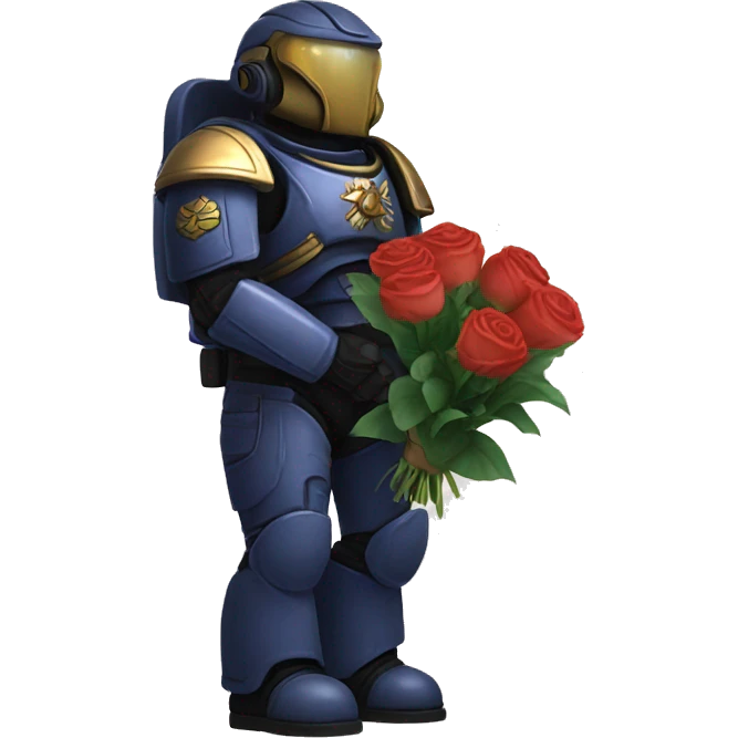 spacemarine holding flowers  emoji