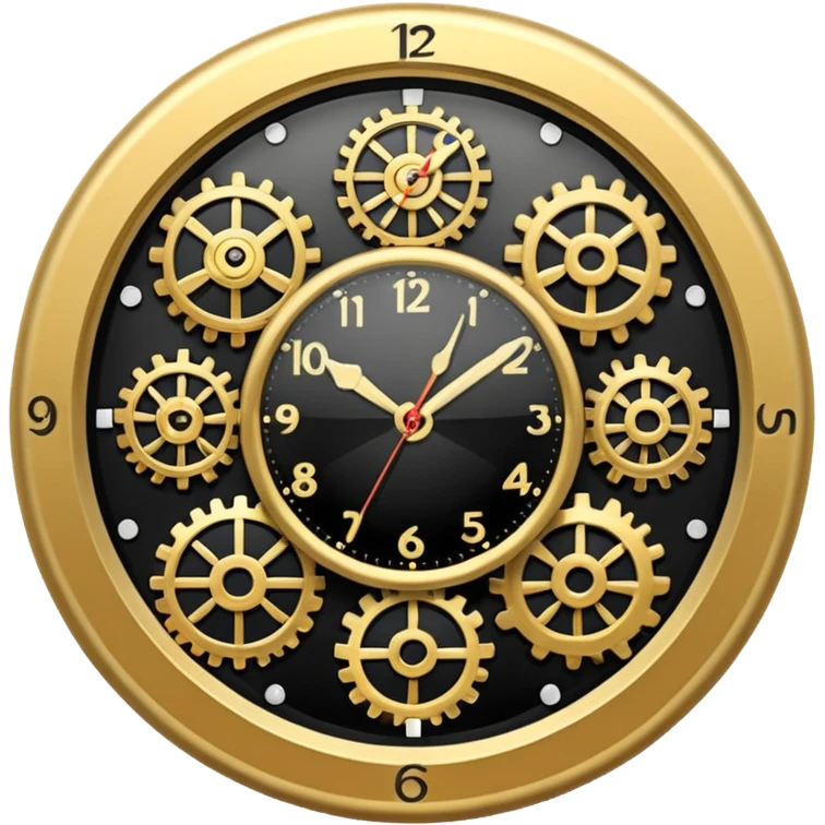 clock with frequency emoji