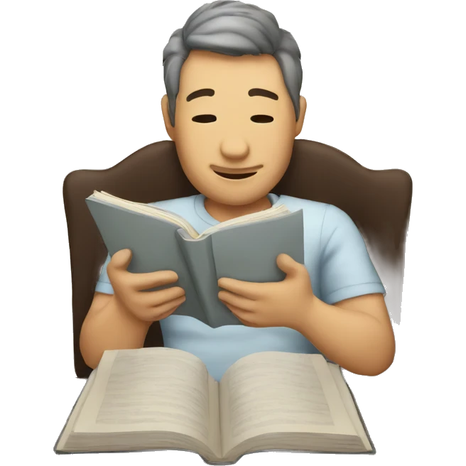 Reading a book on iPad  emoji
