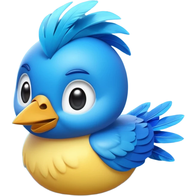
3D emoji of a small bird, in Apple Memoji style. Soft studio lighting, glossy finish, black background, minimalistic and centered composition.
 emoji