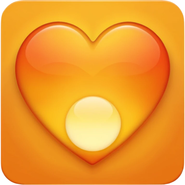 sunrise-themed heart emoji