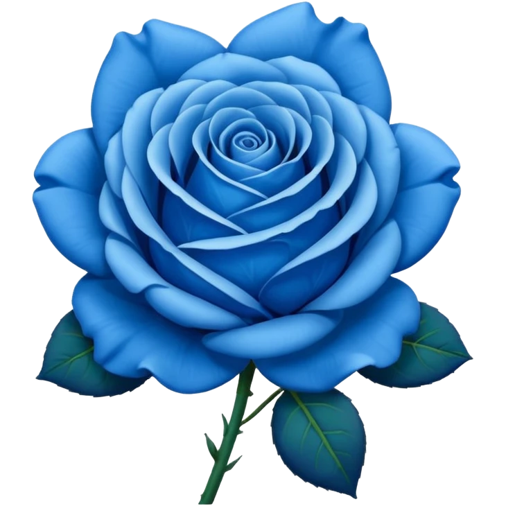 Rosa azul emoji