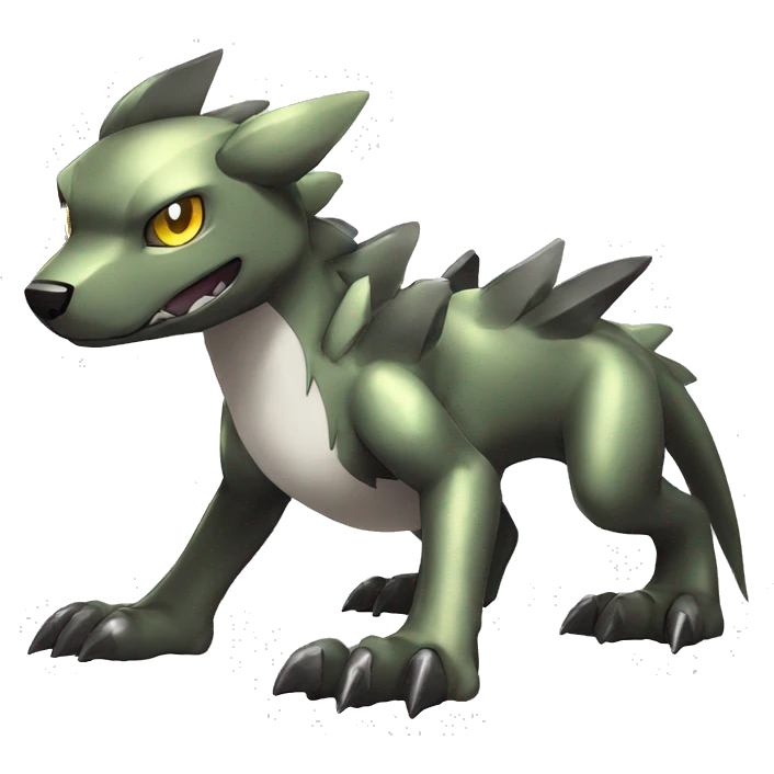 cute cool edgy shiny Digimon-Fakemon-animal full body emoji