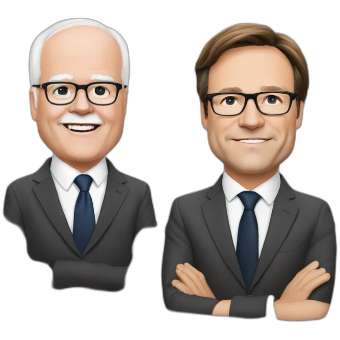 frans timmermans en mark rutte emoji