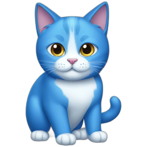 blue cat emoji