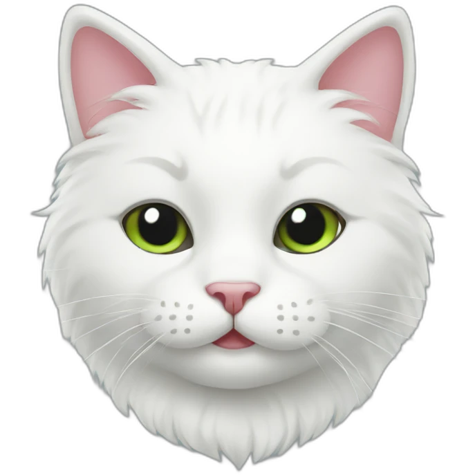 Christmas White Cat emoji