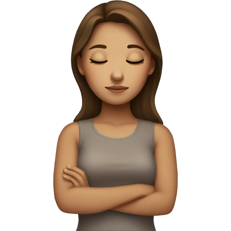 Sleeping brown haired girl emoji