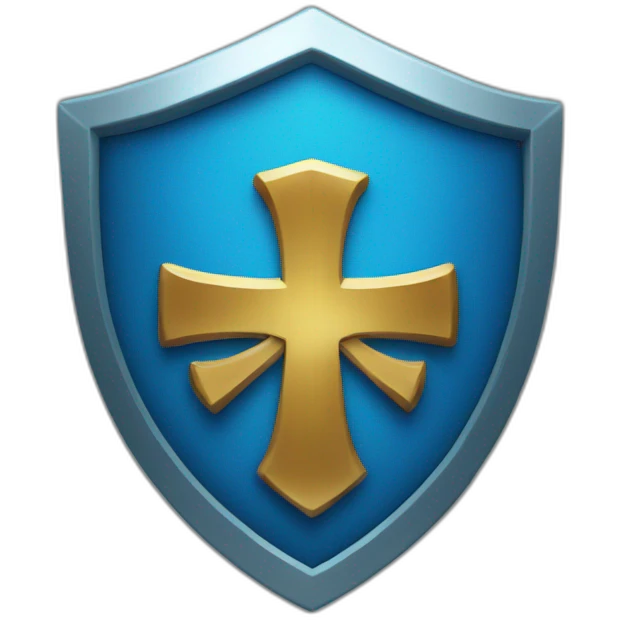 blue shield emoji