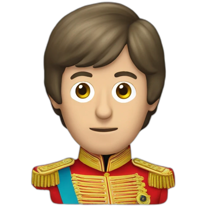 Paul McCartney head sgt pepper era emoji