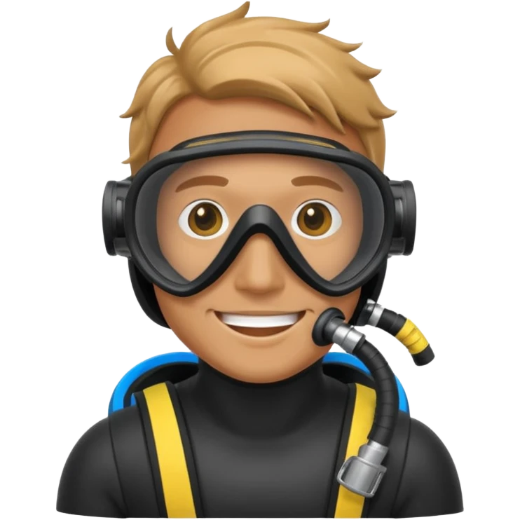 man with scuba mask   emoji