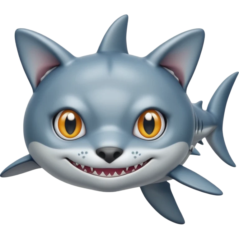 shark x cat emoji