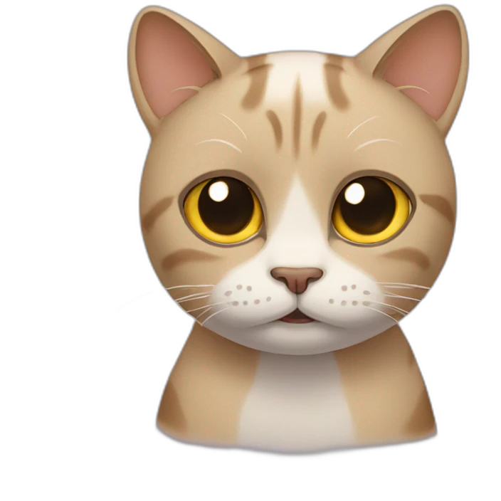 Cat holding tears emoji
