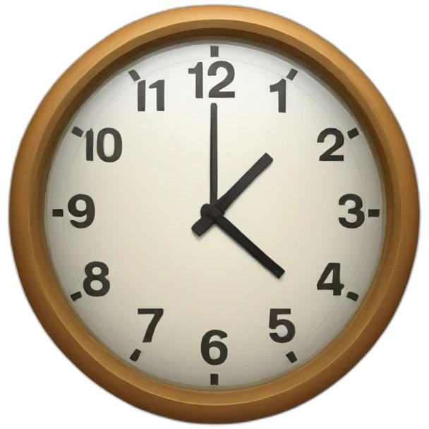 A clock ticking  emoji