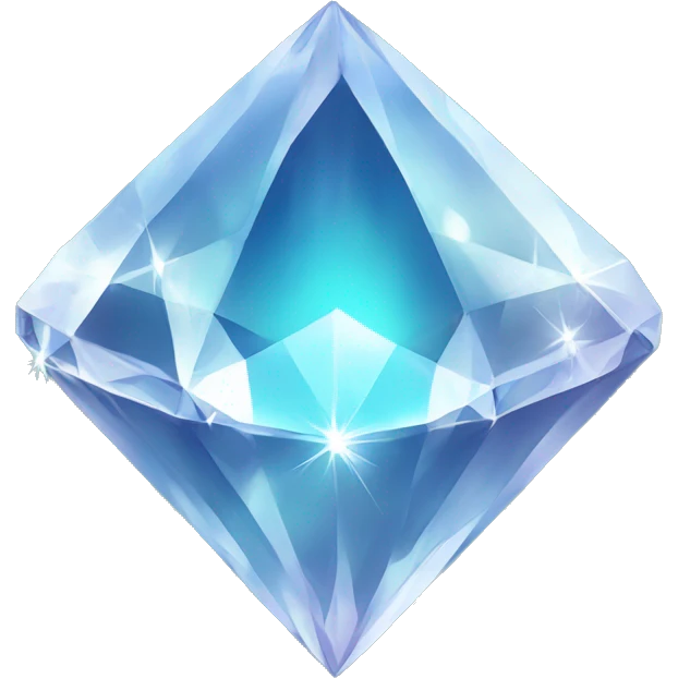 Glowing diamonds emoji