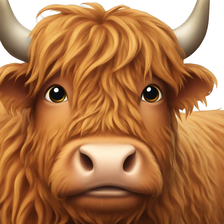 A highland cow emoji