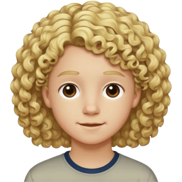 15 year old Walker scobell curly Blonde hair  short emoji