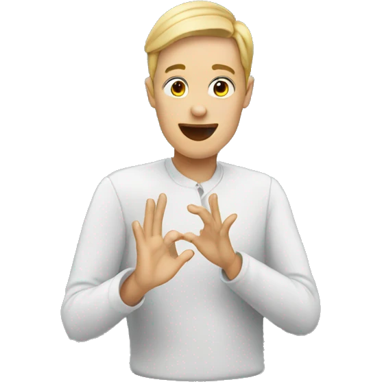 ASL interpreter emoji