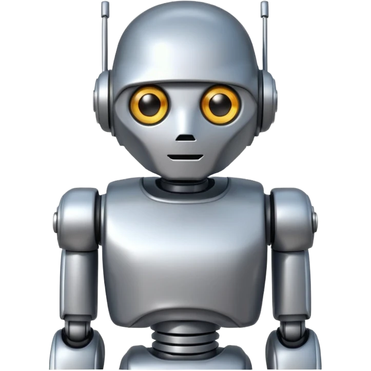 robot with shirt emoji