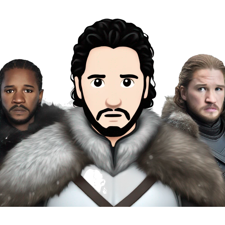 use an image of Jon Snow in game of thrones saying Winter is Coming emoji