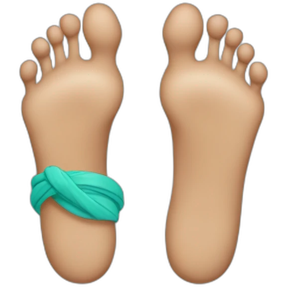 barefoot  with  infinity emoji