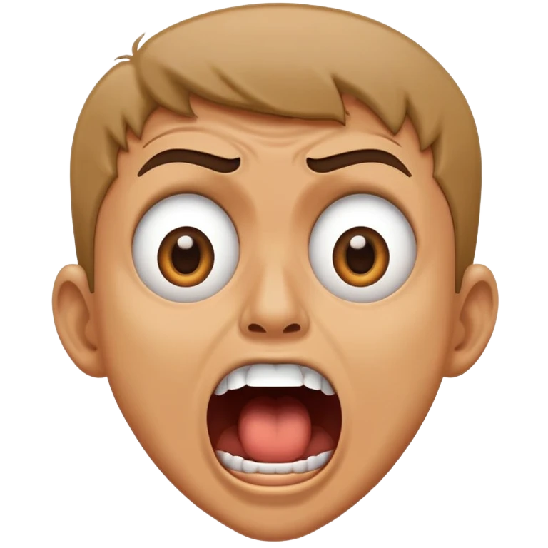 Man screaming emoji