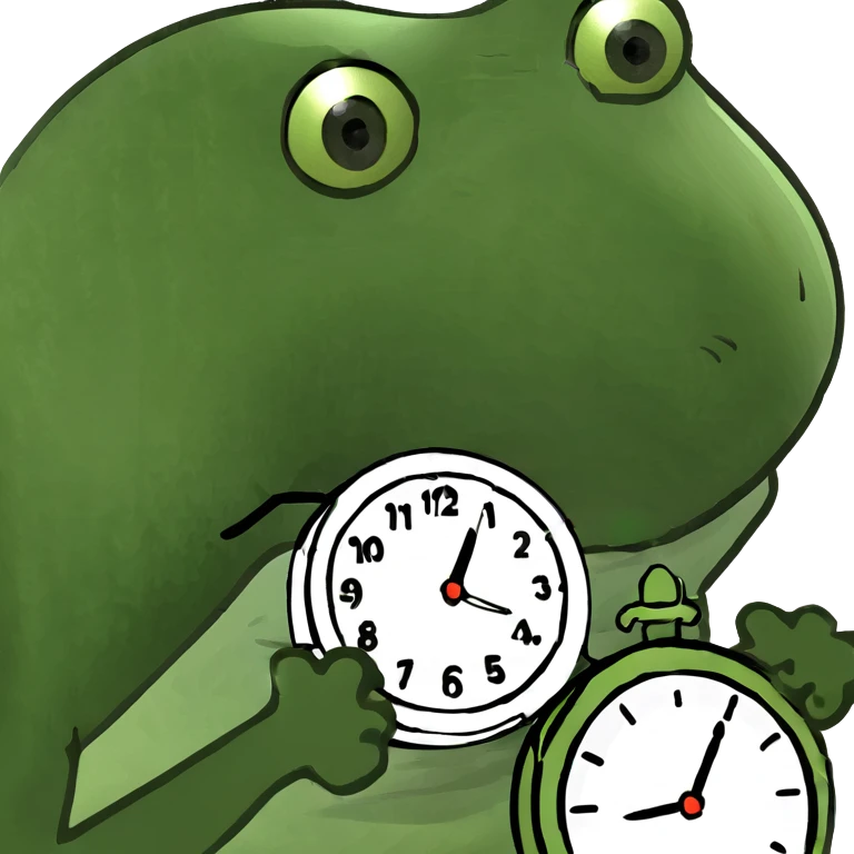 pink clock emoji