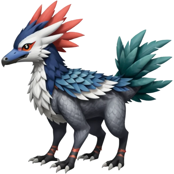 Trico-Nargacuga-Silvally-fusion emoji